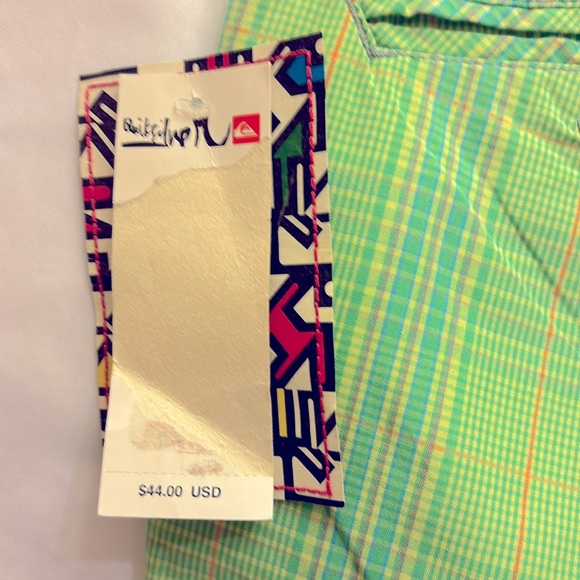 NWT QUICKSILVER MEN’S SHORT SIZE 27 GREEN - Picture 7 of 14